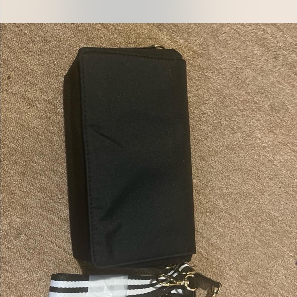 Diaper Crossbody Bag with Striped Strap